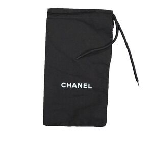 Chanel Set of 2‎ 8x12 Black Dust Bags Travel Storage Drawstring